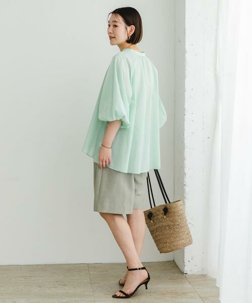 URBAN RESEARCH ROSSO / アーバンリサーチ ロッソ シャツ・ブラウス | 『UR TECH』F by ROSSO　イージーリネンボリュームブラウス | 詳細11