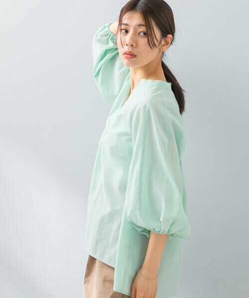 URBAN RESEARCH ROSSO / アーバンリサーチ ロッソ シャツ・ブラウス | 『UR TECH』F by ROSSO　イージーリネンボリュームブラウス | 詳細2