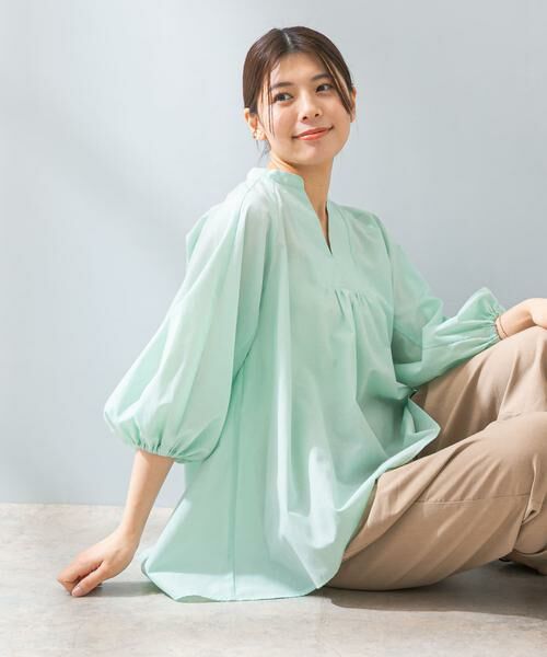 URBAN RESEARCH ROSSO / アーバンリサーチ ロッソ シャツ・ブラウス | 『UR TECH』F by ROSSO　イージーリネンボリュームブラウス | 詳細3