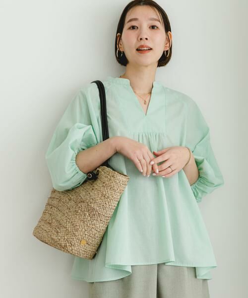 URBAN RESEARCH ROSSO / アーバンリサーチ ロッソ シャツ・ブラウス | 『UR TECH』F by ROSSO　イージーリネンボリュームブラウス | 詳細5