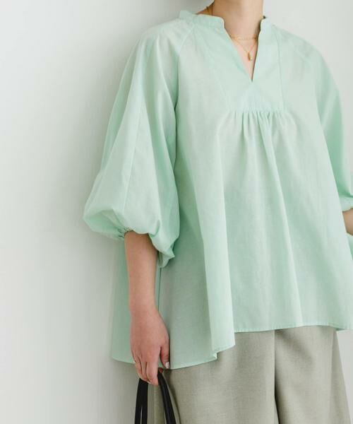 URBAN RESEARCH ROSSO / アーバンリサーチ ロッソ シャツ・ブラウス | 『UR TECH』F by ROSSO　イージーリネンボリュームブラウス | 詳細6