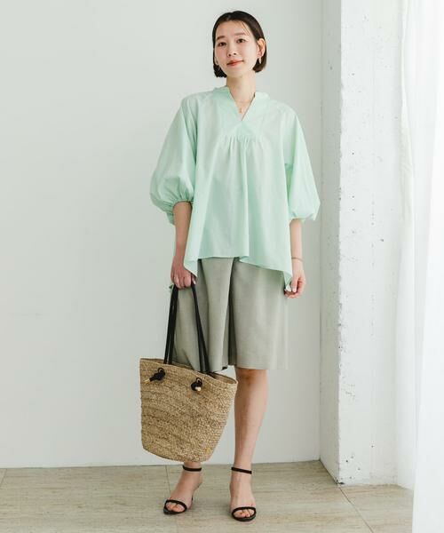 URBAN RESEARCH ROSSO / アーバンリサーチ ロッソ シャツ・ブラウス | 『UR TECH』F by ROSSO　イージーリネンボリュームブラウス | 詳細9