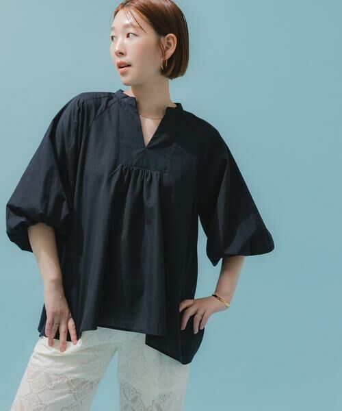 URBAN RESEARCH ROSSO / アーバンリサーチ ロッソ シャツ・ブラウス | 『UR TECH』F by ROSSO　イージーリネンボリュームブラウス | 詳細14