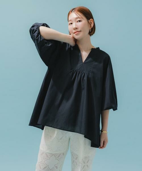 URBAN RESEARCH ROSSO / アーバンリサーチ ロッソ シャツ・ブラウス | 『UR TECH』F by ROSSO　イージーリネンボリュームブラウス | 詳細15