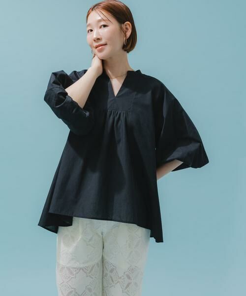 URBAN RESEARCH ROSSO / アーバンリサーチ ロッソ シャツ・ブラウス | 『UR TECH』F by ROSSO　イージーリネンボリュームブラウス | 詳細16