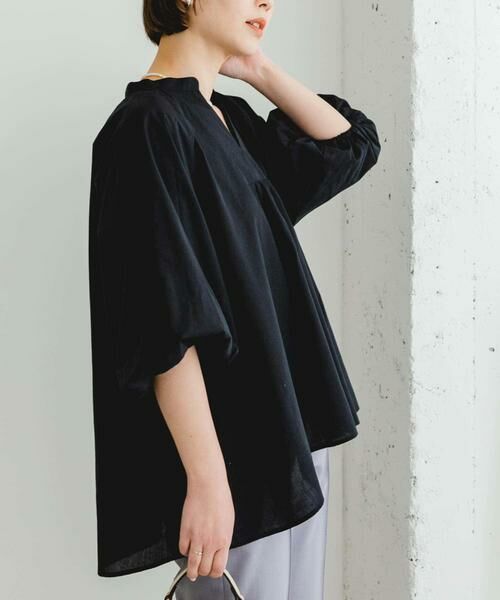 URBAN RESEARCH ROSSO / アーバンリサーチ ロッソ シャツ・ブラウス | 『UR TECH』F by ROSSO　イージーリネンボリュームブラウス | 詳細17