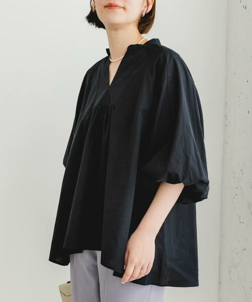URBAN RESEARCH ROSSO / アーバンリサーチ ロッソ シャツ・ブラウス | 『UR TECH』F by ROSSO　イージーリネンボリュームブラウス | 詳細19
