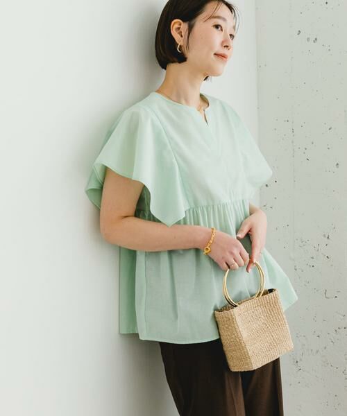 URBAN RESEARCH ROSSO / アーバンリサーチ ロッソ シャツ・ブラウス | 『UR TECH』F by ROSSO　スクエアスリーブブラウス | 詳細4