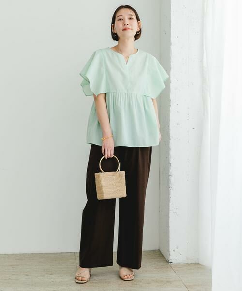 URBAN RESEARCH ROSSO / アーバンリサーチ ロッソ シャツ・ブラウス | 『UR TECH』F by ROSSO　スクエアスリーブブラウス | 詳細7