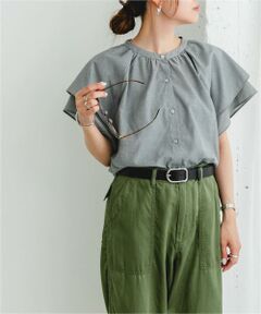 URBAN RESEARCH ROSSO / アーバンリサーチ ロッソ シャツ・ブラウス | リンネル8月号掲載『UR TECH』F by ROSSO　フレアスリーブブラウス