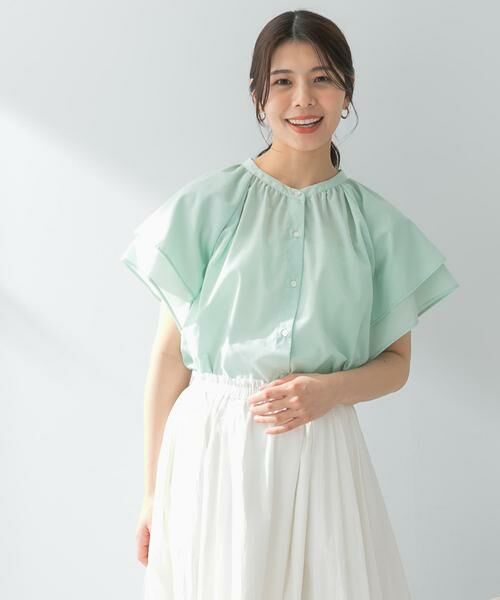 URBAN RESEARCH ROSSO / アーバンリサーチ ロッソ シャツ・ブラウス | リンネル8月号掲載『UR TECH』F by ROSSO　フレアスリーブブラウス | 詳細1