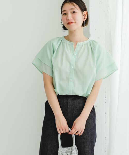 URBAN RESEARCH ROSSO / アーバンリサーチ ロッソ シャツ・ブラウス | リンネル8月号掲載『UR TECH』F by ROSSO　フレアスリーブブラウス | 詳細4