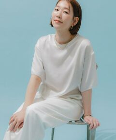 URBAN RESEARCH ROSSO / アーバンリサーチ ロッソ シャツ・ブラウス | F by ROSSO　ウォッシャブルサテンTシャツ