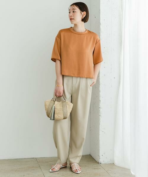 URBAN RESEARCH ROSSO / アーバンリサーチ ロッソ シャツ・ブラウス | F by ROSSO　ウォッシャブルサテンTシャツ | 詳細3