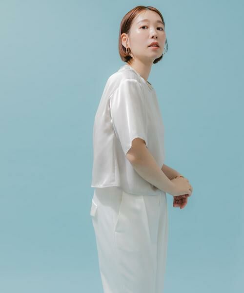 URBAN RESEARCH ROSSO / アーバンリサーチ ロッソ シャツ・ブラウス | F by ROSSO　ウォッシャブルサテンTシャツ | 詳細21