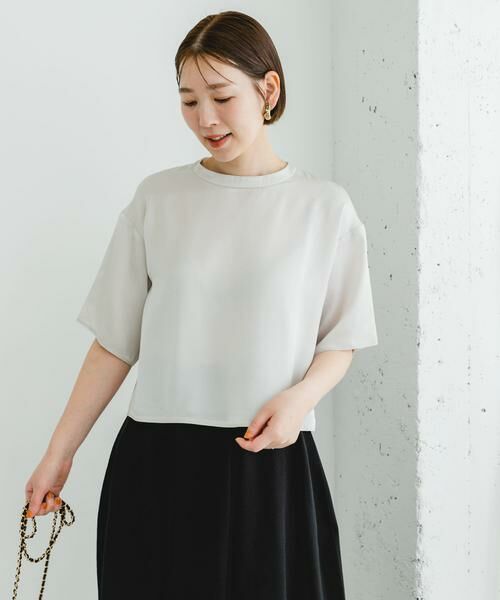 URBAN RESEARCH ROSSO / アーバンリサーチ ロッソ シャツ・ブラウス | F by ROSSO　ウォッシャブルサテンTシャツ | 詳細25