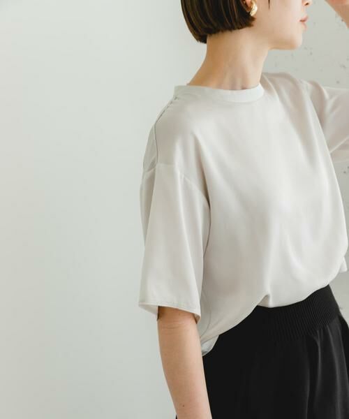 URBAN RESEARCH ROSSO / アーバンリサーチ ロッソ シャツ・ブラウス | F by ROSSO　ウォッシャブルサテンTシャツ | 詳細26