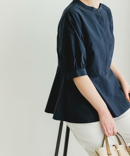 URBAN RESEARCH ROSSO / アーバンリサーチ ロッソ シャツ・ブラウス | F by ROSSO　スタンドカラーペプラムブラウス | 詳細3