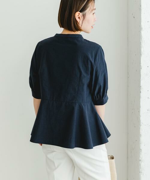 URBAN RESEARCH ROSSO / アーバンリサーチ ロッソ シャツ・ブラウス | F by ROSSO　スタンドカラーペプラムブラウス | 詳細4