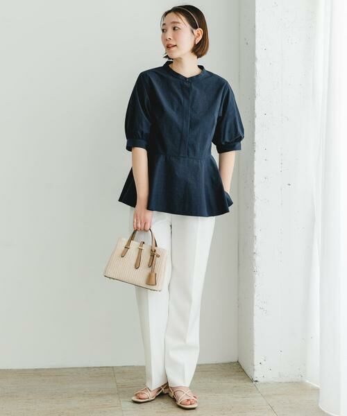 URBAN RESEARCH ROSSO / アーバンリサーチ ロッソ シャツ・ブラウス | F by ROSSO　スタンドカラーペプラムブラウス | 詳細5