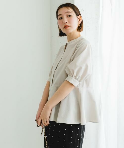 URBAN RESEARCH ROSSO / アーバンリサーチ ロッソ シャツ・ブラウス | F by ROSSO　スタンドカラーペプラムブラウス | 詳細14