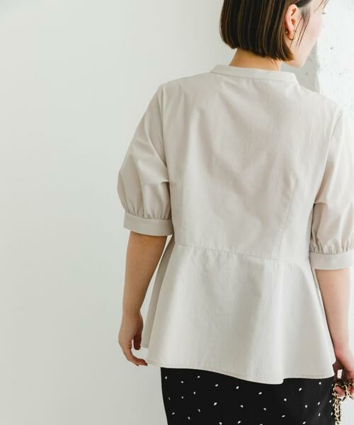 URBAN RESEARCH ROSSO / アーバンリサーチ ロッソ シャツ・ブラウス | F by ROSSO　スタンドカラーペプラムブラウス | 詳細15