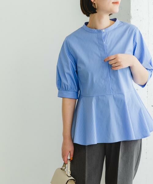 URBAN RESEARCH ROSSO / アーバンリサーチ ロッソ シャツ・ブラウス | F by ROSSO　スタンドカラーペプラムブラウス | 詳細24