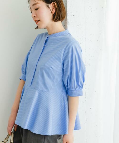 URBAN RESEARCH ROSSO / アーバンリサーチ ロッソ シャツ・ブラウス | F by ROSSO　スタンドカラーペプラムブラウス | 詳細26