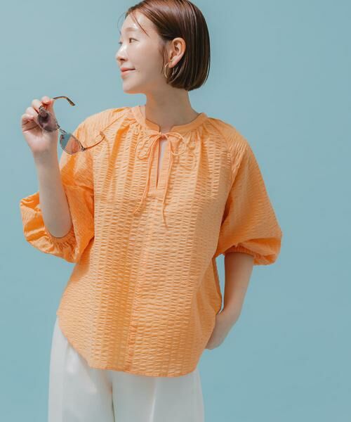 URBAN RESEARCH ROSSO / アーバンリサーチ ロッソ シャツ・ブラウス | F by ROSSO　サッカーボリュームスリーブブラウス | 詳細2