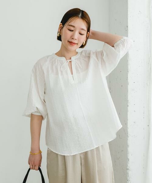 URBAN RESEARCH ROSSO / アーバンリサーチ ロッソ シャツ・ブラウス | F by ROSSO　サッカーボリュームスリーブブラウス | 詳細13