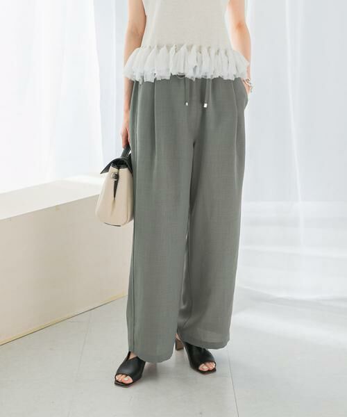 URBAN RESEARCH ROSSO / アーバンリサーチ ロッソ その他パンツ | 『UR TECH DRYLUXE』イージードロストパンツ(ライトカーキ)