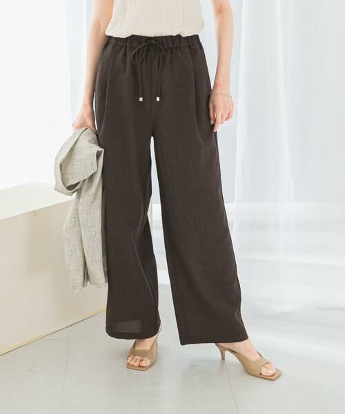 URBAN RESEARCH ROSSO / アーバンリサーチ ロッソ その他パンツ | 『UR TECH DRYLUXE』イージードロストパンツ(ダークブラウン)