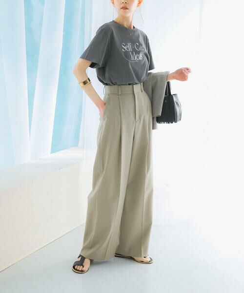 URBAN RESEARCH ROSSO / アーバンリサーチ ロッソ その他パンツ | 防シワハイウエストワイドスラックス | 詳細3