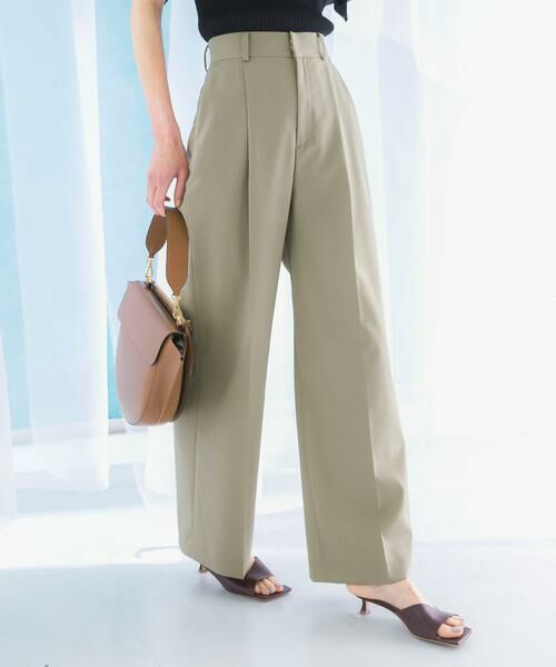 URBAN RESEARCH ROSSO / アーバンリサーチ ロッソ その他パンツ | 防シワハイウエストワイドスラックス | 詳細4