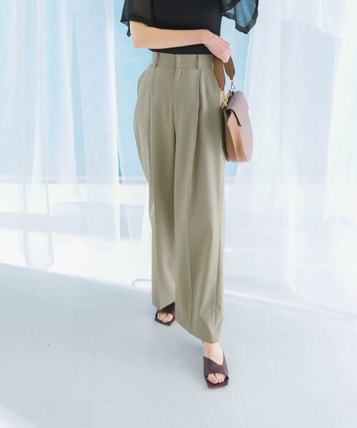 URBAN RESEARCH ROSSO / アーバンリサーチ ロッソ その他パンツ | 防シワハイウエストワイドスラックス | 詳細5