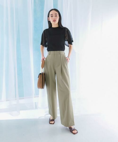 URBAN RESEARCH ROSSO / アーバンリサーチ ロッソ その他パンツ | 防シワハイウエストワイドスラックス | 詳細6