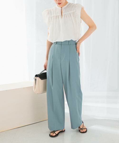 URBAN RESEARCH ROSSO / アーバンリサーチ ロッソ その他パンツ | 防シワハイウエストワイドスラックス | 詳細22