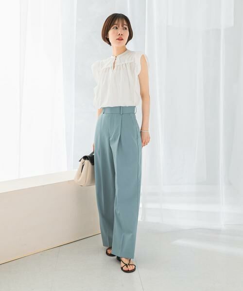 URBAN RESEARCH ROSSO / アーバンリサーチ ロッソ その他パンツ | 防シワハイウエストワイドスラックス | 詳細23