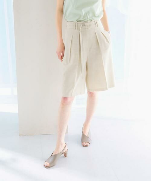 URBAN RESEARCH ROSSO / アーバンリサーチ ロッソ ショート・ハーフ・半端丈パンツ | リネンライクハーフパンツ | 詳細16