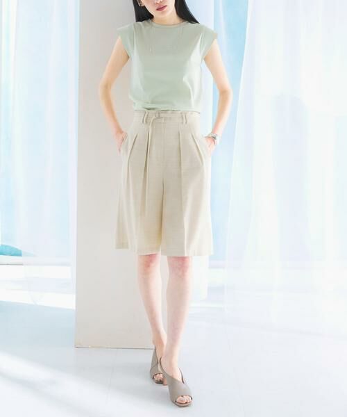 URBAN RESEARCH ROSSO / アーバンリサーチ ロッソ ショート・ハーフ・半端丈パンツ | リネンライクハーフパンツ | 詳細17