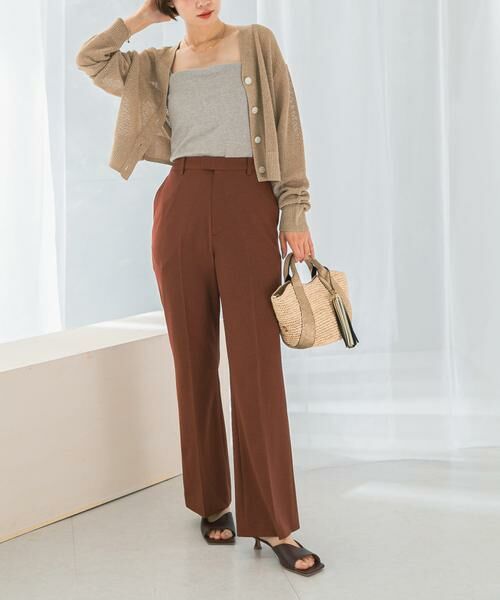 URBAN RESEARCH ROSSO/アーバンリサーチ ロッソ イージーケアセミフレアパンツ ブラウン系その他 34 URBAN RESEARCH ROSSO/アーバンリサーチ ロッソ イージーケアセミフレアパンツ ブラウン系その他 34