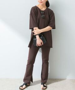 URBAN RESEARCH ROSSO / アーバンリサーチ ロッソ その他パンツ | 『UR TECH ひやサラクール』F by ROSSO　スリットフレアパンツ