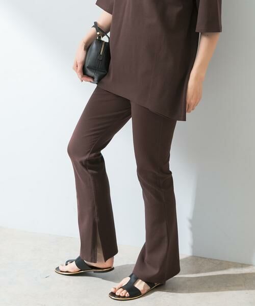 URBAN RESEARCH ROSSO / アーバンリサーチ ロッソ その他パンツ | 『UR TECH ひやサラクール』F by ROSSO　スリットフレアパンツ | 詳細1