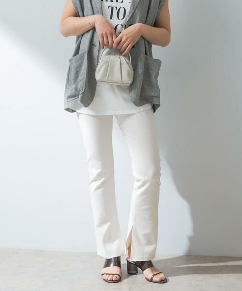 URBAN RESEARCH ROSSO / アーバンリサーチ ロッソ その他パンツ | 『UR TECH ひやサラクール』F by ROSSO　スリットフレアパンツ | 詳細17