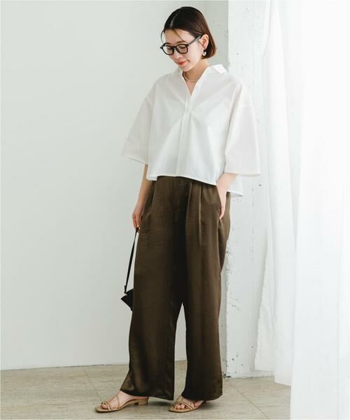 URBAN RESEARCH ROSSO / アーバンリサーチ ロッソ その他パンツ | F by ROSSO　サテンイージーパンツ | 詳細11