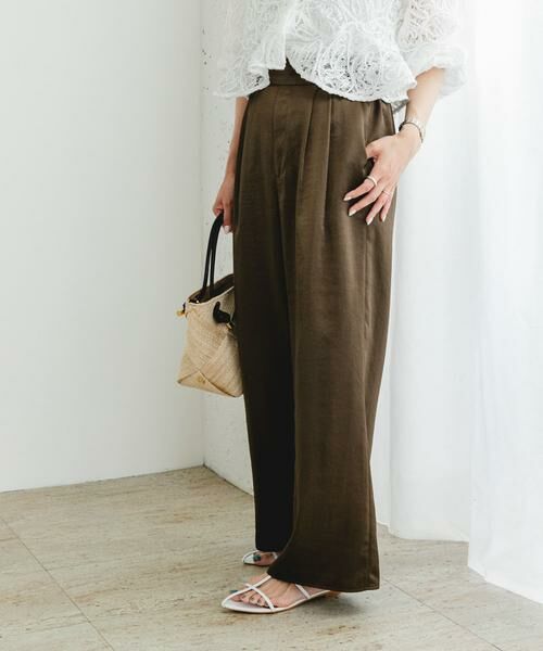 URBAN RESEARCH ROSSO / アーバンリサーチ ロッソ その他パンツ | F by ROSSO　サテンイージーパンツ | 詳細2