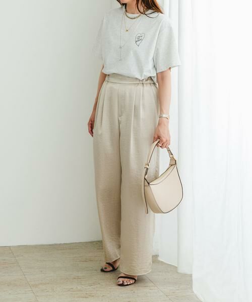 URBAN RESEARCH ROSSO / アーバンリサーチ ロッソ その他パンツ | F by ROSSO　サテンイージーパンツ | 詳細25