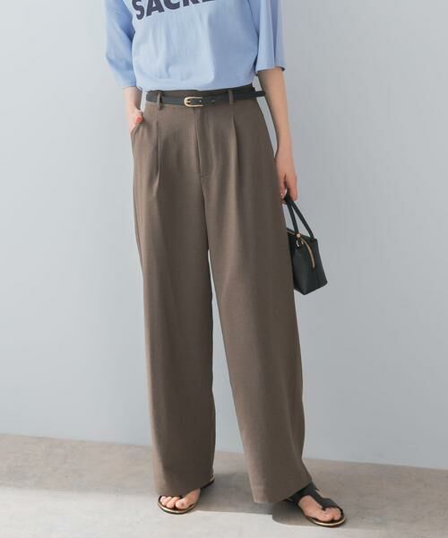 URBAN RESEARCH ROSSO / アーバンリサーチ ロッソ その他パンツ | 『UR TECH DRYLUXE』F by ROSSO　タックワイドパンツ | 詳細2