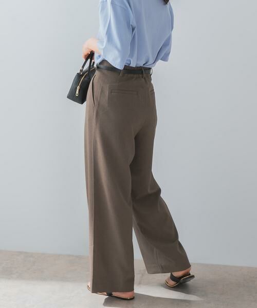 URBAN RESEARCH ROSSO / アーバンリサーチ ロッソ その他パンツ | 『UR TECH DRYLUXE』F by ROSSO　タックワイドパンツ | 詳細3