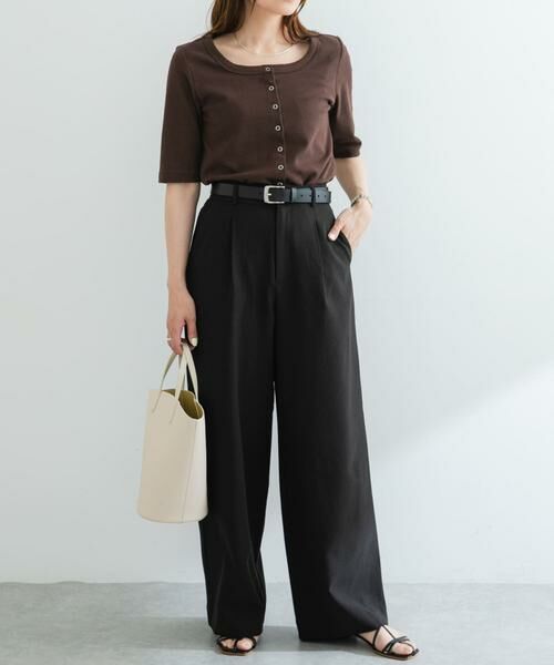 URBAN RESEARCH ROSSO / アーバンリサーチ ロッソ その他パンツ | 『UR TECH DRYLUXE』F by ROSSO　タックワイドパンツ | 詳細19